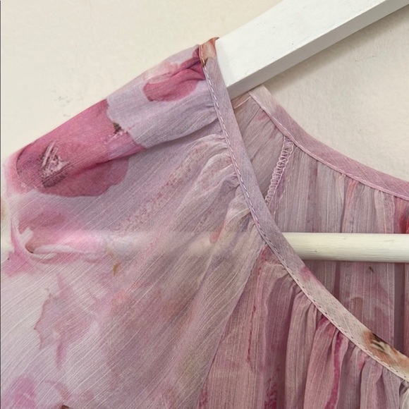 MELLODAY Pink Puff Sleeve Mini Dress (Missing inner dress) - Picture 5 of 16